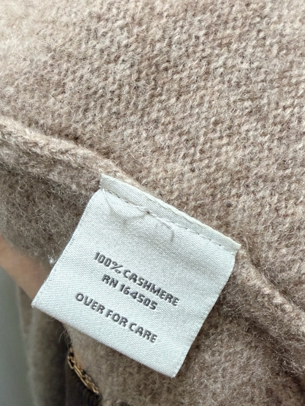 COLLABORATION JULES CASHMERE SWEATER - XS tan sweater - Picture 7 of 7